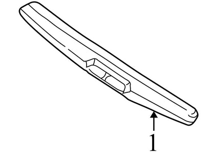 RS34BD1AB 2001-2007 Chrysler Town &amp; Country Rear Liftgate Door Sill Trim Used OEM