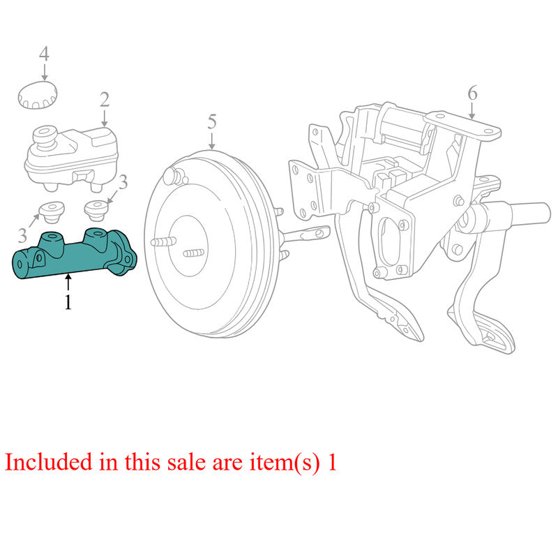 TCR1178M0159 2004-2008 Lincoln Town Car Brake Master Cylinder Used 6W1Z2140AA OEM