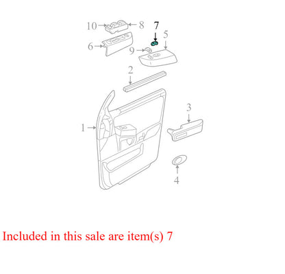 5L1Z14529BA 2003-2006 Ford Expedition Passenger FR Window Switch Used OEM 2L1X14A563AFW