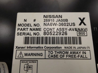 28185ZX11B 2007-2009 Nissan Altima Navigation Screen Monitor Head Unit Radio Used OEM 