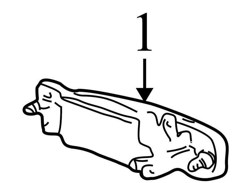 6W1Z5426605AF 2003-2011 Lincoln Town Car RO Exterior Door Handle Used 3W1Z5426604AAC OEM