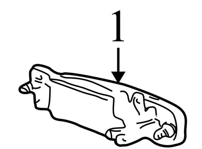 6W1Z5426605AF 2003-2011 Lincoln Town Car RO Exterior Door Handle Used 3W1Z5426604AAC OEM