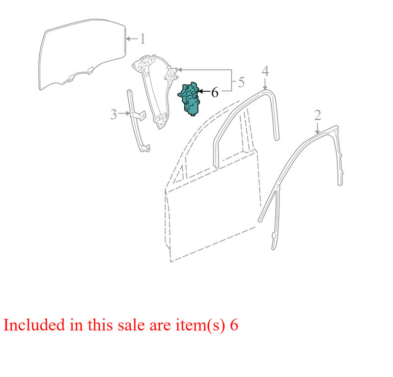 19180071 2006-2011 Chevrolet Impala Driver Front Left Window Motor Used OEM 0130822260