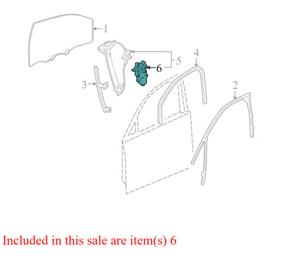 19180071 2006-2011 Chevrolet Impala Driver Front Left Window Motor Used OEM 0130822260