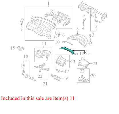 77205SNBY01ZA 2006-2011 Honda Civic Instrument Cluster Bezel Used OEM 77205SNAA020