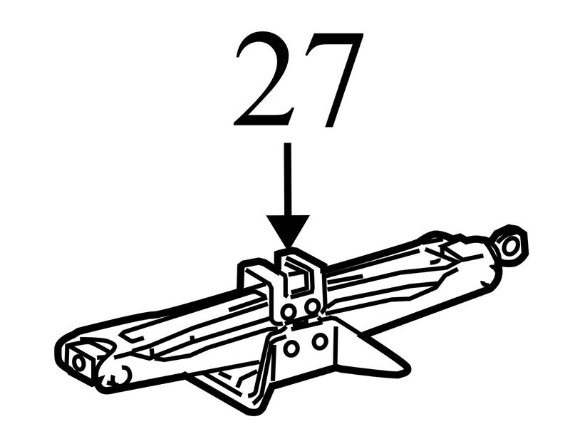 0911152041, 0911152060 2004-2009 Toyota Prius Floor Jack Used OEM 0911152041