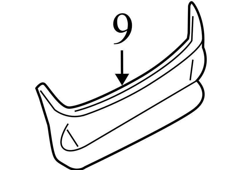 4W1354406A64ACW 2008-2011 Lincoln Town Car Rear Trunk Interior Trim PanelUsed 3W1Z5411318AAA OEM