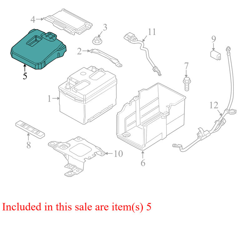 AM5110A659CA 2012-2018 Ford Focus Rear Battery Terminal Cover Used AM5Z10A659A OEM