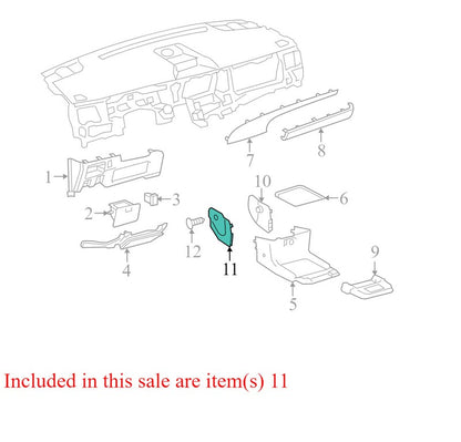 5543608010E0 2011-2014 Toyota Sienna Driver Side Side Panel Cover Used OEM 55436-08010