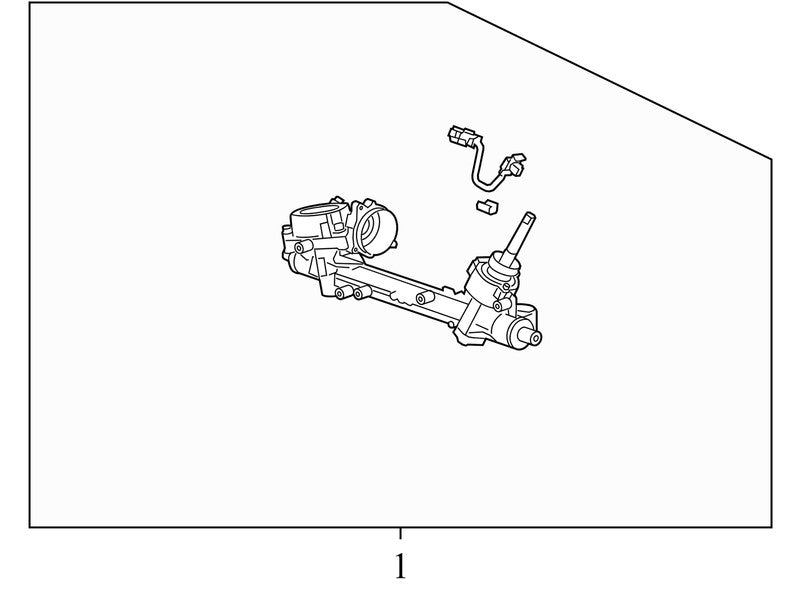 39032955 2011-2016 Chevrolet Cruze Rack and Pinion Assembly Used 39032955 OEM Option FX3