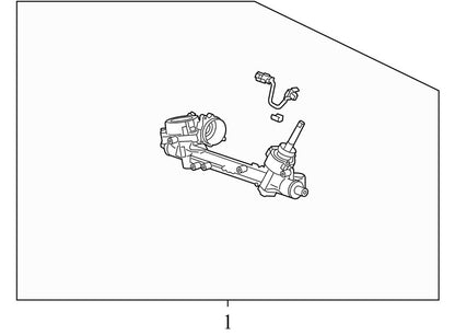 39032955 2011-2016 Chevrolet Cruze Rack and Pinion Assembly Used 39032955 OEM Option FX3