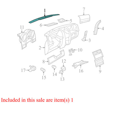 5KH06ZJ8AD 2009-2011 Dodge Nitro Instrument Trim Panel Used 5KH06ZJ8AD OEM