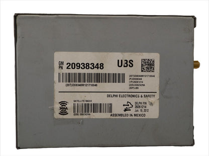 20938348 2009-2012 Chevrolet Traverse Radio Antenna Receiver Module Used 20938347 OEM