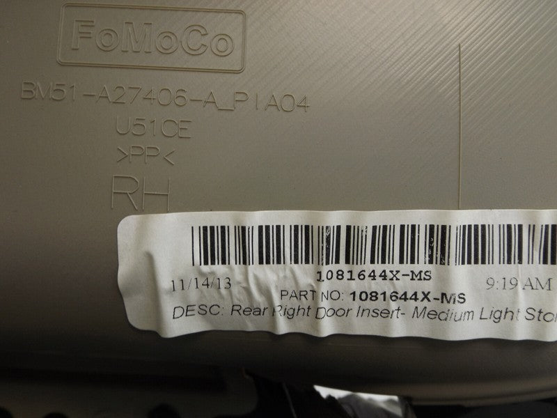 BM51A27406A 2012-2014 Ford Focus RR Door Interior Trim Panel Used CP9Z5827406DA OEM