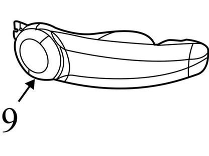 15151000 1999-2006 GMC Yukon FR Parking / Side Marker Light Assembly Used 15199554 OEM