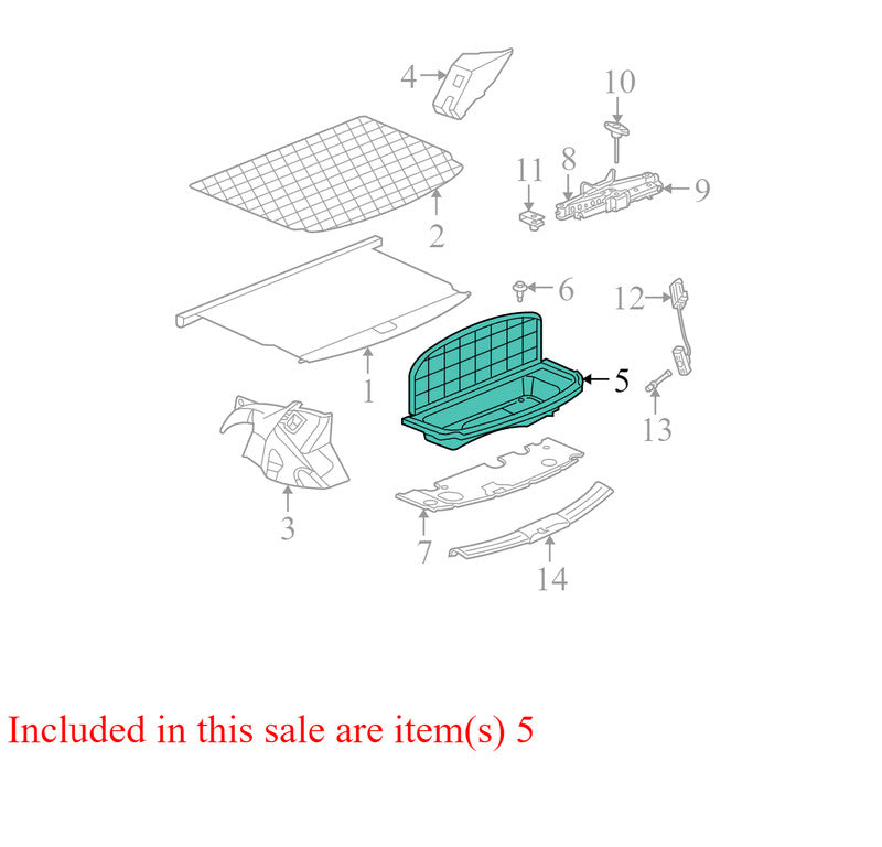 TW691L8AE 2004-2008 Chrysler Pacifica Rear Trunk Floor Storage Box Used OEM 0TW69TRMAE