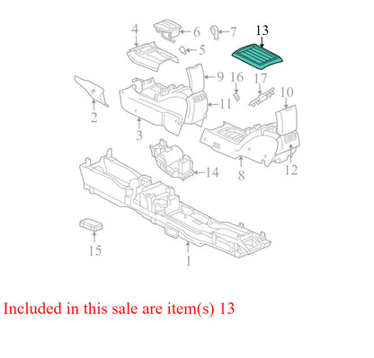 UG96XDVAA 2004-2008 Chrysler Pacifica Center Console Tray Used OEM OUG96TRMAA
