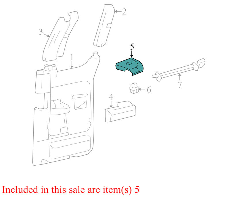 5L3T14B135 2004-2008 Ford F-150 Driver Rear RL Window Switch Used OEM 4L3Z14525DAB