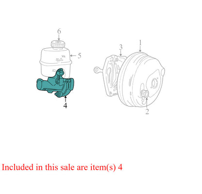 5189227AA 2002-2007 Jeep Liberty 3.7L Brake Master Cylinder Used 5189227AA OEM
