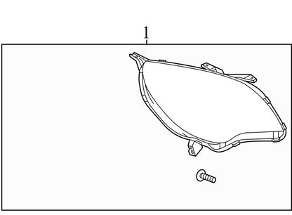23308253 2010-2017 Chevrolet Equinox Driver Left Headlight Assembly Used OEM 23308253 