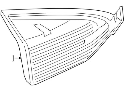 D2BZ13404D 2011-2019 Ford Fiesta Passenger Rear RR Inner Tail Light Used OEM D2BB13A602