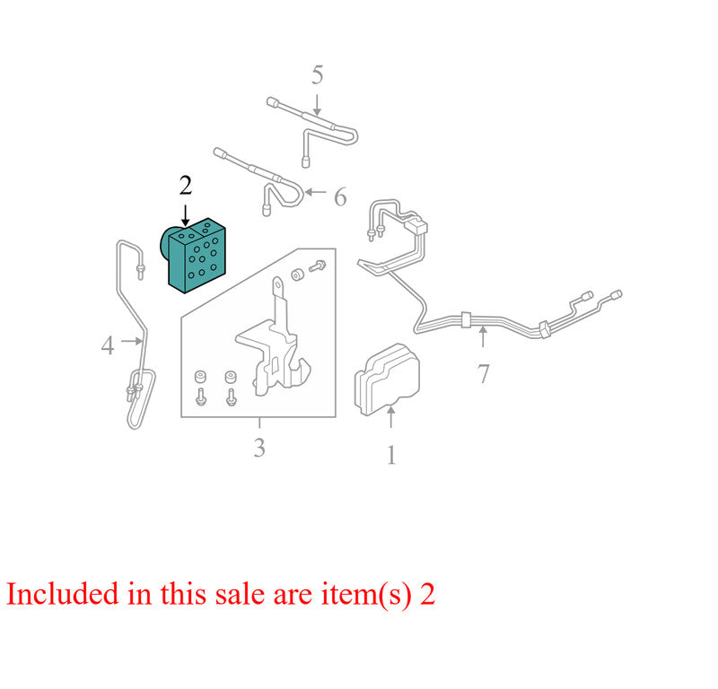 AT432D063AA 2010 Ford Edge ABS Hydraulic Assembly 3.5L Used AT432D063AA OEM