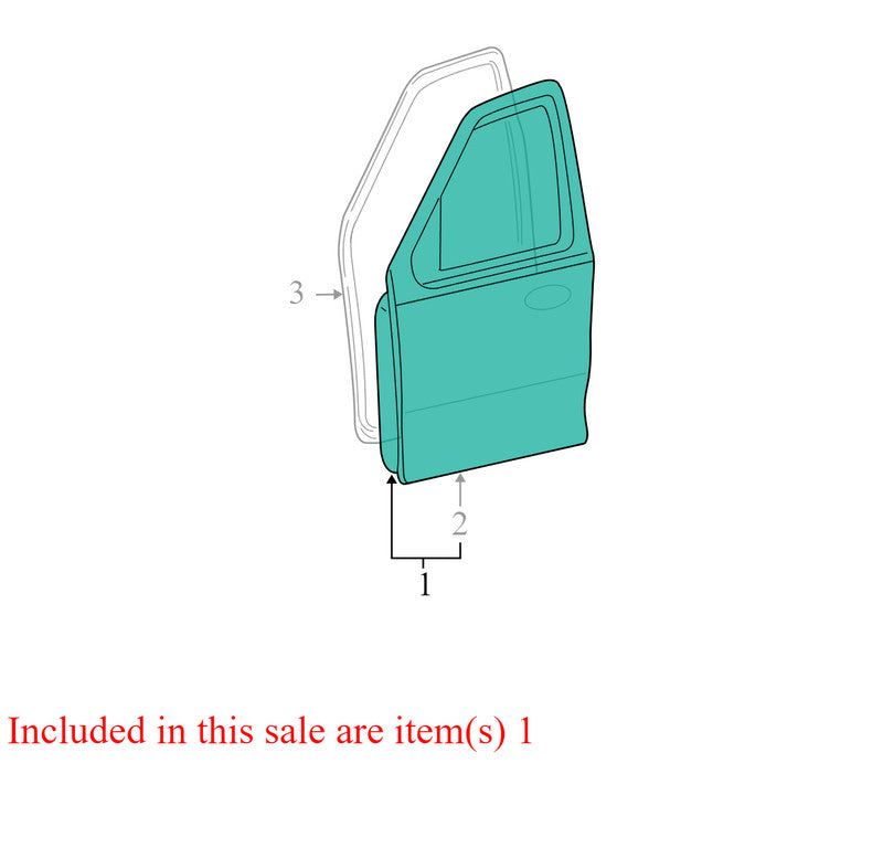 8L8Z7820124C 2008-2012 Ford Escape Driver FL Exterior Door Assembly Used OEM 8L8Z7820124C