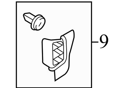 8A6T18808BB 2012-2014 Ford Focus Driver FL Audio Speaker Cover Used CV6Z18978AA OEM