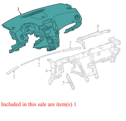 42400015 2011-2016 Chevrolet Cruze Dashboard Panel Assembly Used 42400015 OEM