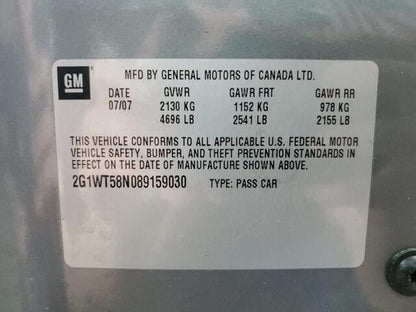 15886225 2006-2011 Chevrolet Impala Passenger FR Door Interior Trim Panel Used 19121268