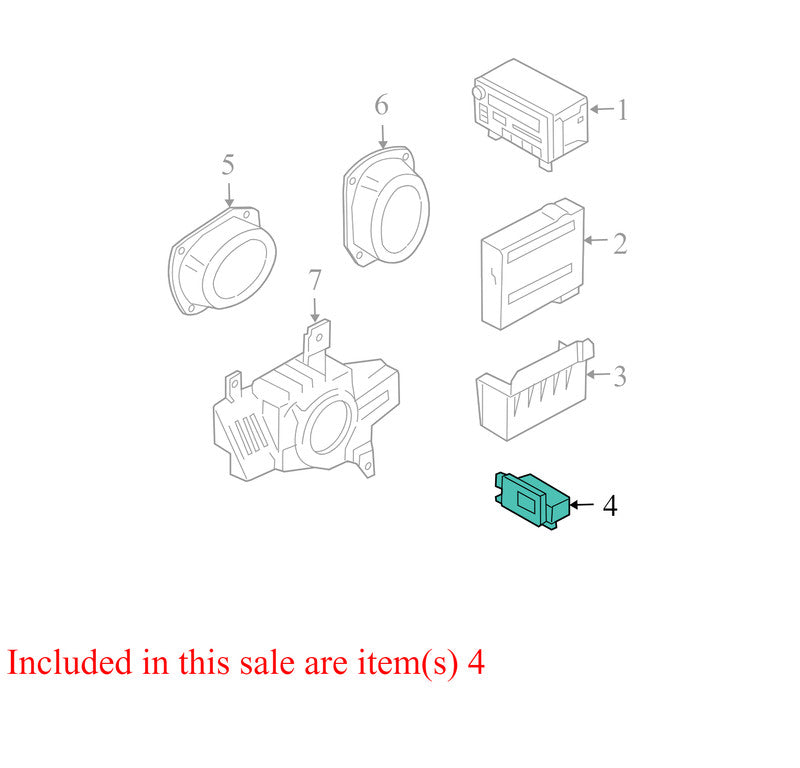 2L1F19A164AB 1999-2006 Ford Expedition Audio Volume Control Switch 2L1F19A164AB