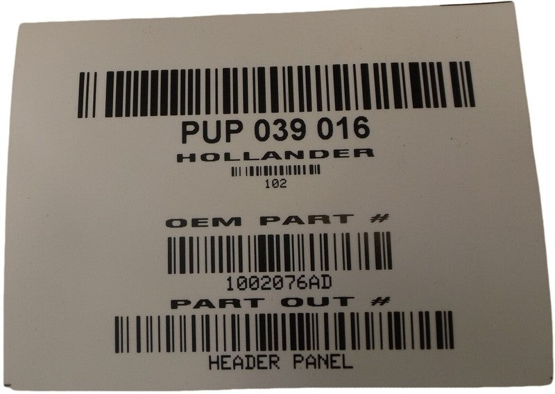 1002076AD 2008-2012 Jeep Liberty Front Header Panel Used OEM 1002076AD