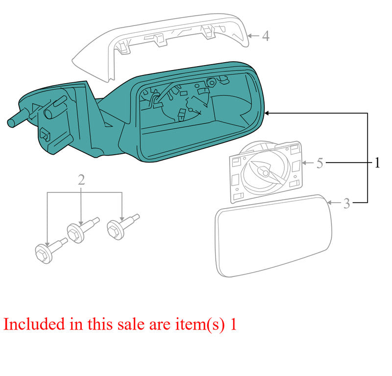 8S4Z17683CA 2008-2011 Ford Focus FR Door Mirror Power Non Heated Used 8S4Z17683CA OEM
