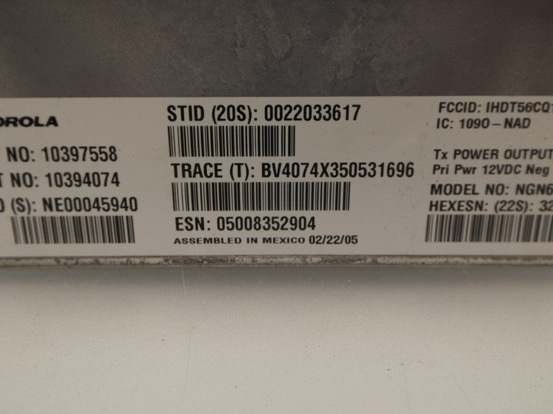 89047017 2002-2006 CHEVROLET TRAILBLAZER ONSTAR COMMUNICATION MODULE 15812977 OEM