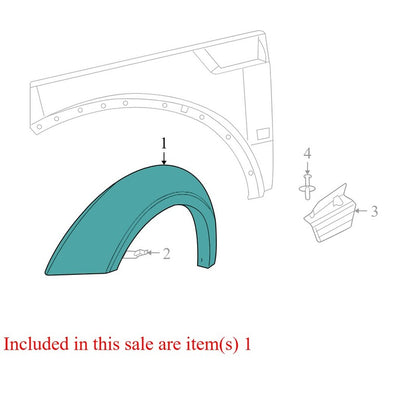 5KH35CD7AC 2007-2011 Dodge Nitro Passenger FR Fender Flare Used 5KH35CD7AC OEM
