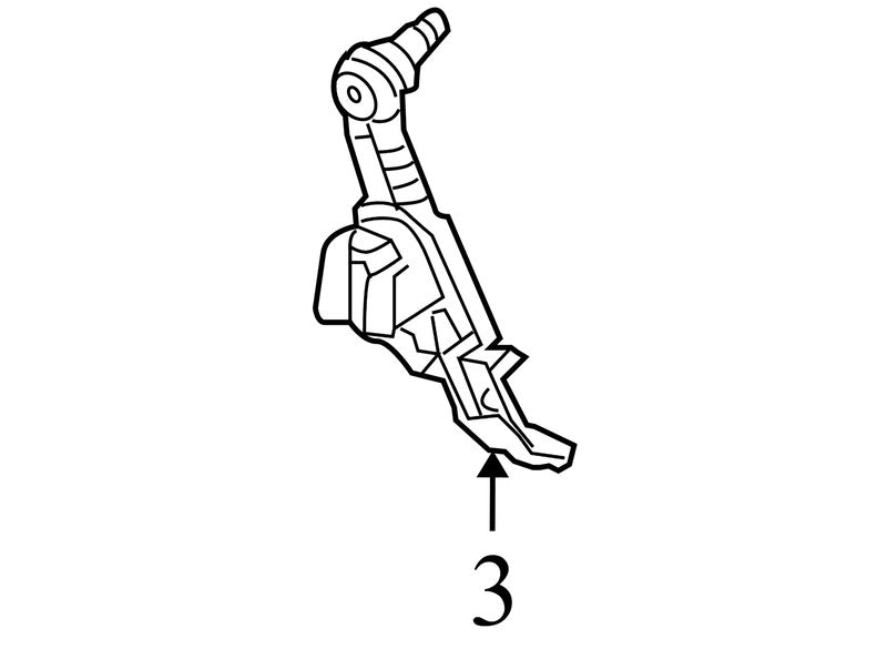 1DW77ES3AA 2008-2010 Chrysler Town &amp; Country Passenger FR Seat Belt Height Adjuster