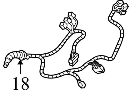 15883425 2004-2009 Cadillac SRX Passenger FR Door Wiring Harness Used OEM 25746688