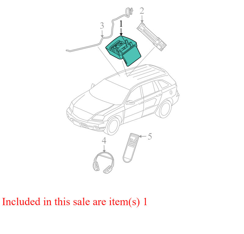 ZW92TL2AE 2004-2008 Chrysler Pacifica Video Monitor Assembly Used OEM ZW92TL2AE 