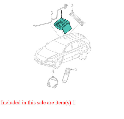 ZW92TL2AE 2004-2008 Chrysler Pacifica Video Monitor Assembly Used OEM ZW92TL2AE 