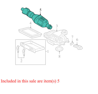 5L7Z9F721AA 2003-2006 Ford Expedition Engine Air Intake Hose Used OEM 5L749F765AEW