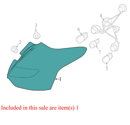 DM5Z13404C 2012-2014 Ford Focus Passenger RL Tail Light Assembly Used DM5Z13404C OEM