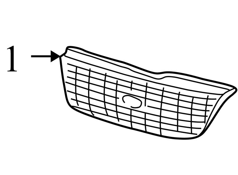 5L248200AAW 2002-2005 Ford Explorer Front Bumper Grille Used 1L2Z8200AAA OEM