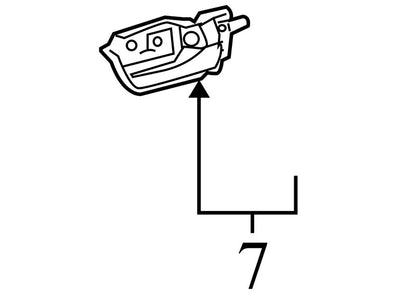 6920547020B2 2004-2009 Toyota Prius Passenger Rear RR Interior Door Handle Used OEM 692054702