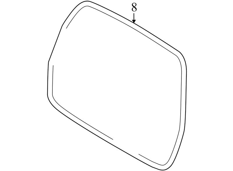31402823 2010-2016 Volvo XC70 Rear Trunk Hatch Seal Used OEM 31402823