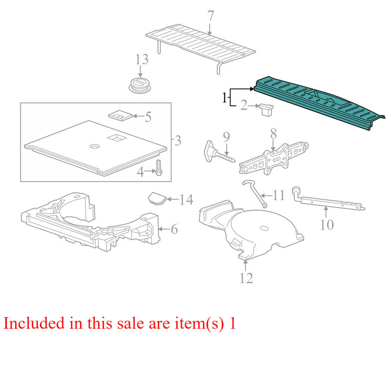 20987193 2010-2017 Chevrolet Equinox Rear Liftgate Sill Trim Used OEM 20872471