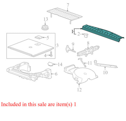 20987193 2010-2017 Chevrolet Equinox Rear Liftgate Sill Trim Used OEM 20872471