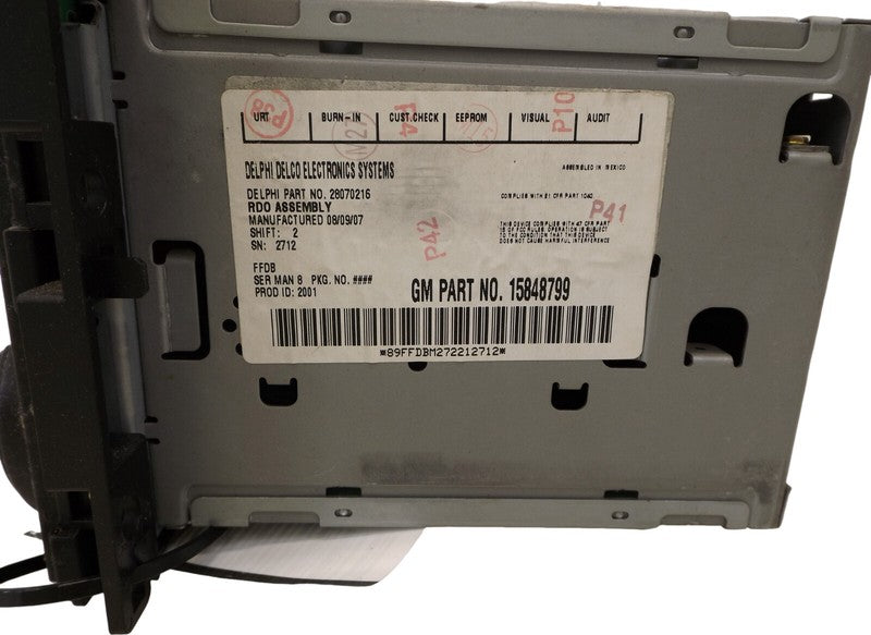15243190 2005-2010 Pontiac G6 Radio Control Unit Used OEM 158848799