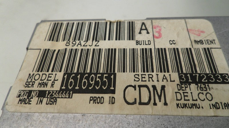 16169551 1988-1994 GMC Suburban Audio Amplifier Used 16169551 OEM