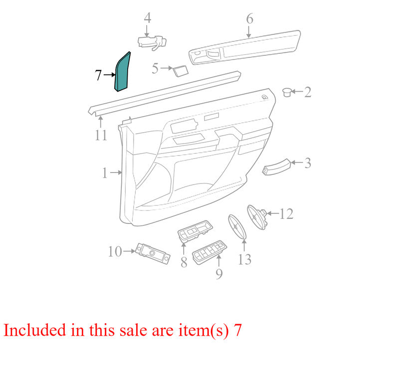 1BR42DX9AC 2008-2010 Dodge Grand Caravan Passenger FR Door Mirror Trim Used OEM 1BR42DX9AC
