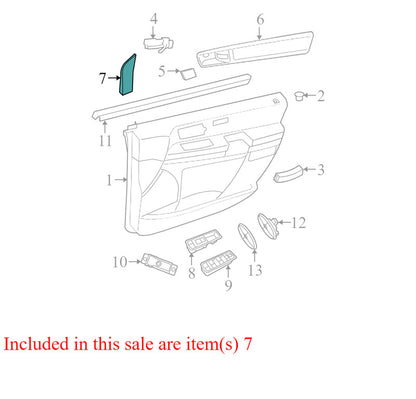 1BR42DX9AC 2008-2010 Dodge Grand Caravan Passenger FR Door Mirror Trim Used OEM 1BR42DX9AC